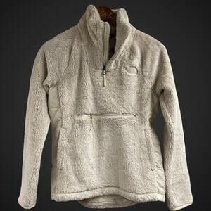 The North Face Plush Fleece Pullover Ivory Women’s XS 1/2 Zip
